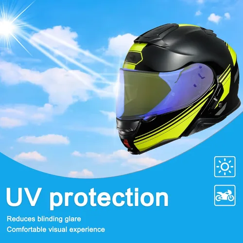Miniatura 3 de Visera para casco de motocicleta CWR-1 para RF-1200 X-14 Z7 X-Spirit UV Protect Visera antiarañazos, actualización Clear Vision para cascos Azul