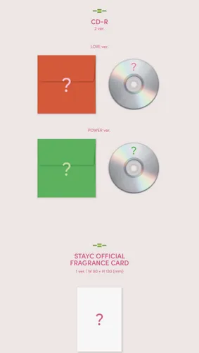Miniatura 4 de STAYC WE NECESITA AMOR 3er álbum individual Power Version 68p PhotoBook+1p STAYC Oficial Frangrance Card+1p PhotoCard+1p Circle Card+Tracking Sellado