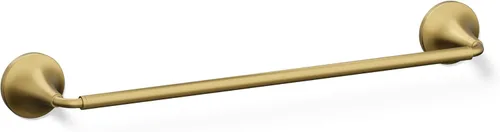 Miniatura 13 de Kohler 27425-BMB Tone™ Toallero de 18 pulgadas, negro mate con latón cepillado moderno Negro mate con latón moderno