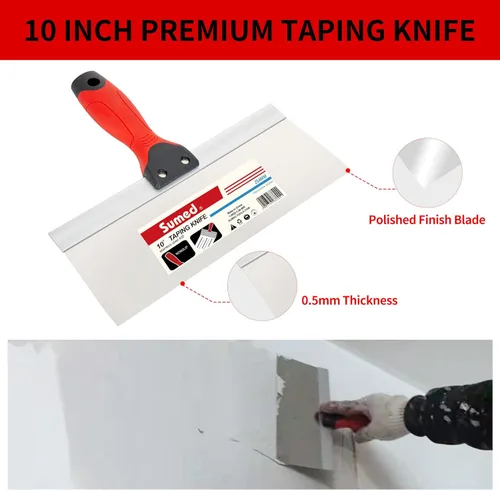 Miniatura 6 de Kit de herramientas de mano para paneles de yeso, juego de cuchillos de masilla de acero inoxidable, incluye cuchillo de cinta, cuchillo de cinta