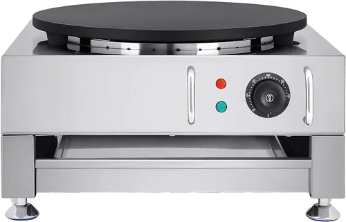 Miniatura 2 de Fabricante eléctrico del crepe plancha grande de los crepes de la máquina de la torta de 16 pulgadas con el esparcidor de madera y la espátula