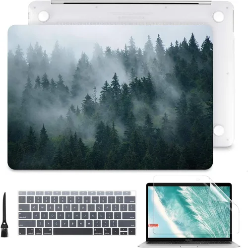 Miniatura 25 de Batianda - Carcasa rígida protectora de plástico transparente y mate para MacBook Pro (2019, 2018, 2017, 2016) de 13 pulgadas, modelo A2159, A1989