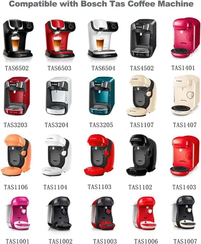 Miniatura 7 de Cápsulas de café recargables, cápsulas de café reutilizables de 7.4 fl oz para máquina de café Bosch Tas, cápsulas de café recargables con tapa