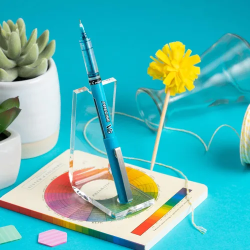 Miniatura 10 de Bolígrafos Pilot Precise V5 con tapa de tinta líquida, bolígrafos de punta extrafina 0.5 mm, bolígrafos de colores, colores surtidos, paquete de 7