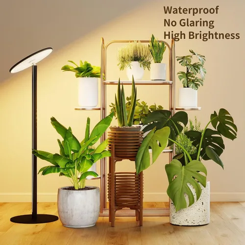 Miniatura 7 de chiphy Luces de cultivo de escritorio para plantas de interior, luz LED de espectro completo, lámpara de cultivo de mesa de aluminio de 40 W
