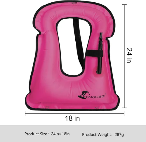 Miniatura 2 de Chaleco de esnórquel para adultos, chaleco de natación inflable para mujeres/hombres, chalecos de natación para kayak, remo, pesca, surf, esnórquel