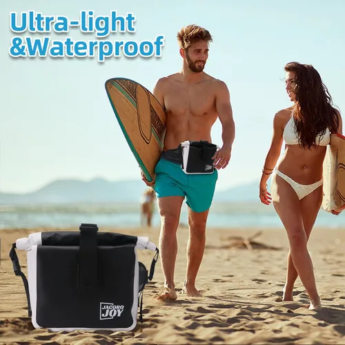 Miniatura 2 de Riñonera impermeable, bolsa seca flotante con correa ajustable para la cintura de gran capacidad, bolsa de cintura impermeable para kayak, barco