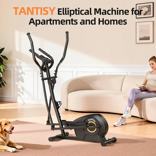 Miniatura 2 de Elliptical Exercise Machine for Apartments and Homes,8 Levels of Magnetic Resistance,15.5-inch Stride Elliptical Machine, and Supports Users up to