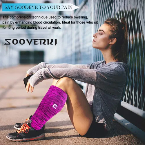 Miniatura 34 de Sooverki - Calcetines de compresión de cobre para circulación, para mujeres y hombres, 6 pares, para correr, atletismo, medicina, enfermería, viajes