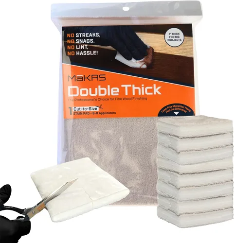 MāKRS Almohadilla para Tinte de Doble Grosor, Almohadillas para Teñir Cortables a Medida, Paquete de 1, Aplicador Sin Pelusas, Sin Enganches, Sin