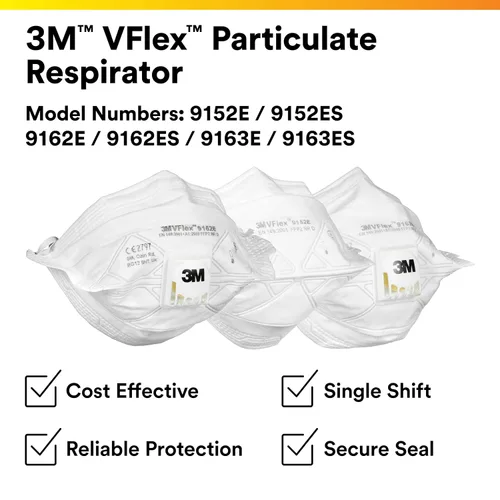 Miniatura 7 de 3M 9105 N95 VFlex, mascarilla de partículas regular, 50