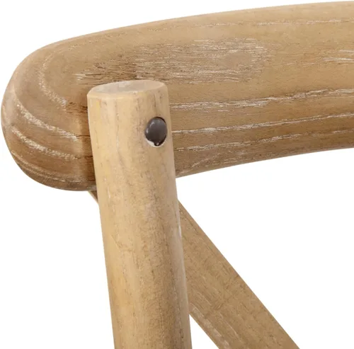 Miniatura 11 de Flash Furniture Advantage Natural - Silla con respaldo en X de grano blanco