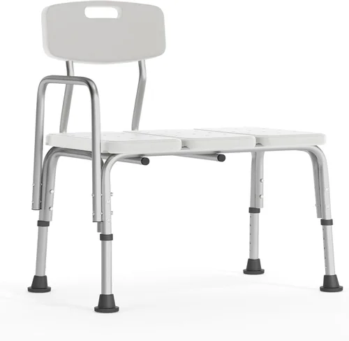 Flash Furniture serie HERCULES - Silla para ducha, montaje rápido sin herramientas Blanco