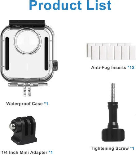Miniatura 8 de FitStill Funda de buceo impermeable solo para Go Pro MAX2, carcasa subacuática de 131 pies/131.2 ft, carcasa protectora de buceo invisible