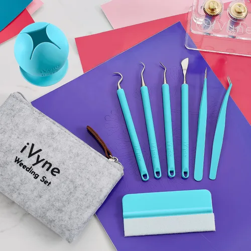 Miniatura 2 de iVyne Kit de herramientas de deshierbe de vinilo de alta calidad y recolector de desechos de deshierbe herramientas de agarre suave con bayas