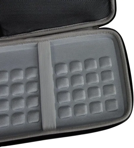 Miniatura 5 de Hermitshell Estuche rígido de viaje para teclado Bluetooth inalámbrico Apple MC184LL/B (PU, negro)