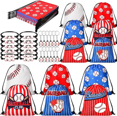 Miniatura 5 de Patelai 36 piezas de recuerdos de fiesta de fútbol, 12 bolsas de regalo con cordón de fútbol, bolsa de golosinas para deportes, bolsa de golosinas