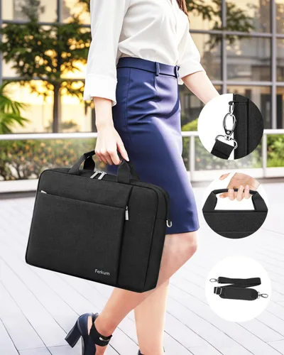 Miniatura 5 de Ferkurn Funda para portátil para mujeres y hombres, compatible con HP Envy Pavilion Omen/LG Gram/MSI/Dell Inspiron XPS/Lenovo/Acer, con correa