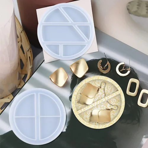 Miniatura 4 de Bandeja con forma de gato, molde de resina, moldes de silicona para platos de frutas para resina epoxi, caja de almacenamiento de joyas, moldes