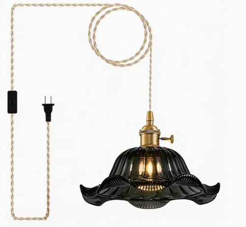 Miniatura 7 de Paquete de 2 luces colgantes para isla de cocina, lámparas colgantes ajustables de cristal, luces colgantes negras mate, isla de cocina, iluminación