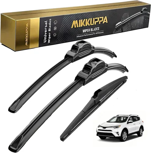 Miniatura 61 de MIKKUPPA Juego de 3 limpiaparabrisas de 22+21+12 pulgadas - Reemplazo para Dodge Durango 2011-2023, Jeep Grand Cherokee 2011-2013 - Limpiaparabrisas