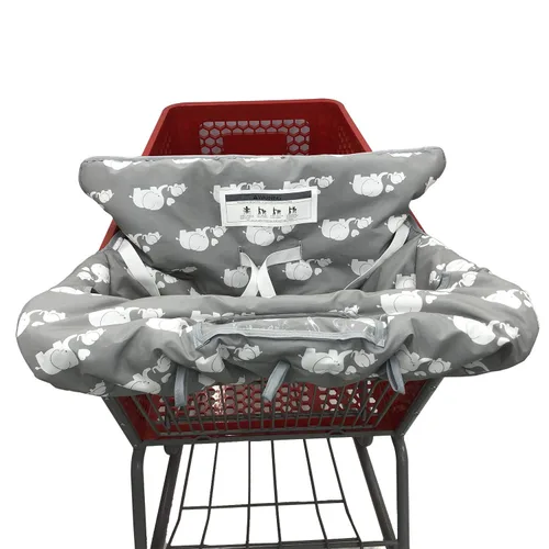 Miniatura 2 de Funda doble para carrito de compras para hermanos bebés con funda de transporte. Plegable para tiendas de comestibles al por mayor como Costco SAMS