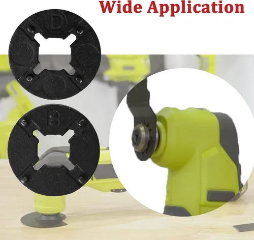 Miniatura 4 de 692496002 Adaptador de cuchilla multiherramienta para RID-GID JobMax Ridgid Multi-Tool Head Reemplazo Ryobi Cabezal multiherramienta PSL1MT01