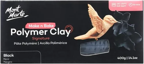 Mont Marte Make n Bake Arcilla Polimérica 14.11 oz - Negro