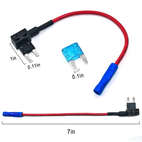 Miniatura 5 de MCIGICM Soporte de fusible de 12 V Add-a-Circuit Adaptador TAP Mini ATM APM Blade Fuse Holder 10 Pack