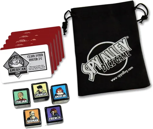 Miniatura 3 de SPY ALLEY Juego de dados - Juego de dados de viaje rápido y fácil. Juego de adivinanzas de identidad oculta para niños y adultos.