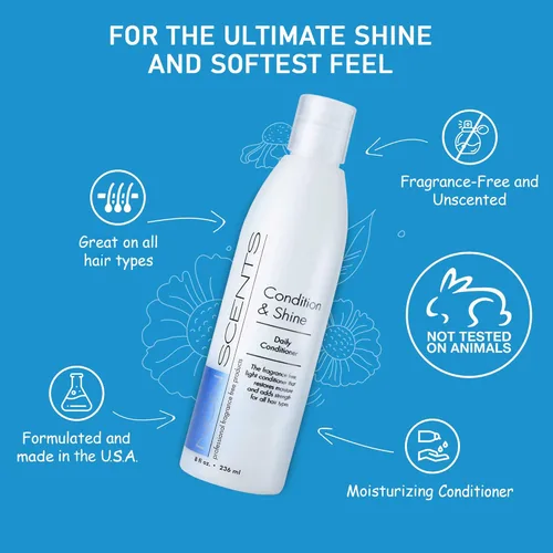 Miniatura 4 de Acondicionador desenredante – Acondicionador sin fragancia para cabello seco – Acondicionador hidratante para hombres y mujeres – Acondicionador