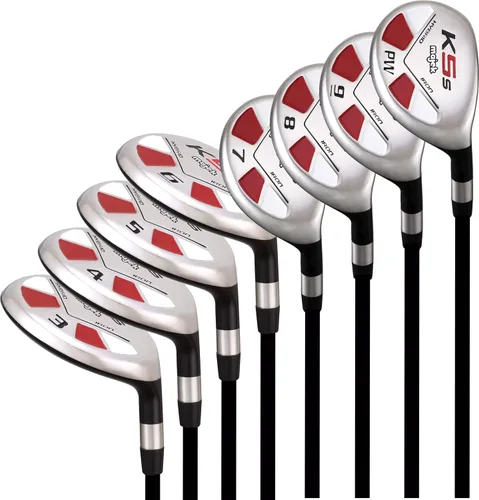 Miniatura 7 de Majek juego de golf All Hybrid para jugadores profesionales. Incluye: palos de golf nivel senior flexibles n.º 3, 4, 5, 6, 7, 8, 9, PW. Total de 8