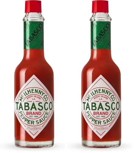 Miniatura 19 de TABASCO - Salsa picante de chile rojo original, picante medio, botella de vidrio, tres ingredientes simples, para salsas, tacos, huevos, pizza