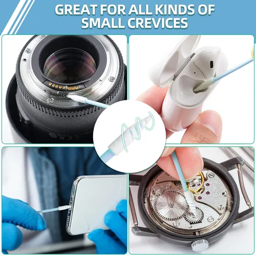 Miniatura 4 de Kit de hisopos de limpieza de espuma multiusos – Esponja de esponja sin pelusa para cámara, pistola, impresora de inyección de tinta, lente óptica