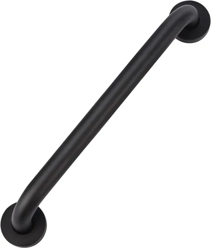 supregear Barra de agarre para baño, 16 pulgadas, antideslizante, acero inoxidable 201, barra de seguridad para baño, barandilla negra aceitada para