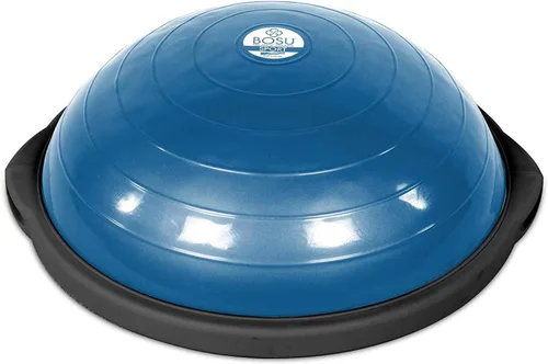 Miniatura 2 de BOSU Entrenador de equilibrio deportivo, tamaño de viaje permite fácil transporte y almacenamiento, 50 cm, Azul/Negro
