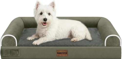 Miniatura 79 de Cama ortopédica lavable para perros medianos y grandes: cama con cojines de apoyo para perros medianos y grandes, cama impermeable de espuma tipo