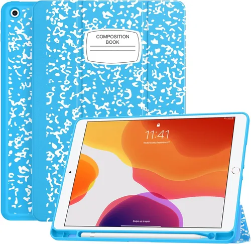 Miniatura 25 de Soke - Funda para iPad de 9ª generación 2021/8ª generación 2020/7ª generación 2019 con soporte para lápices - Funda de protección premium a prueba