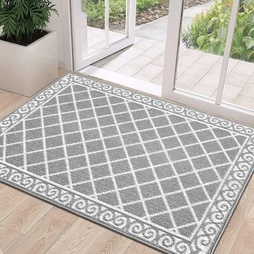Miniatura 33 de HEBE Alfombra para Puerta Interior 20''x32'' Alfombras de Bienvenida Antideslizantes para Puerta Principal Alfombras Lavables para Zapatos Atrapa