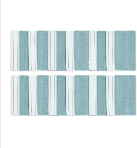 Miniatura 2 de SIMPLI-MAGIC 79285 - Paños de microfibra y paños de cocina, topacio a cuadros, 12 x 12 pulgadas, paquete de 24