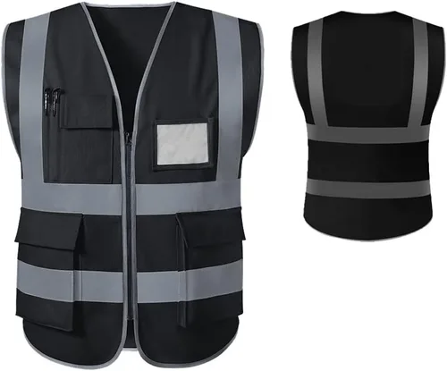 Miniatura 17 de Chaleco de seguridad reflectante personalizado de alta visibilidad chaleco de seguridad para hombres y mujeres, ropa de trabajo de construcción
