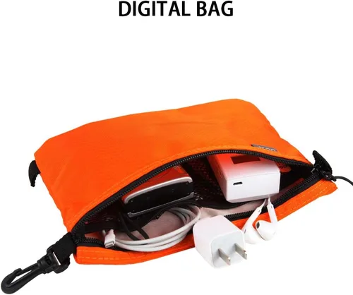 Miniatura 8 de GOX Bolsa de aseo pequeña para hombre, bolsa de cosméticos a granel, kit de dopp, bolsa de transporte con cremallera, organización, bolsa de nailon