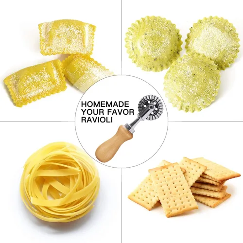 Miniatura 6 de Cortador de rueda de pastelería – Rueda cortadora de pasta – Rueda de corte de pizza para ravioles de masa para uso doméstico y cocina, 1.3 pulgadas