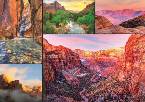 Miniatura 2 de Zion & Yosemite National Parks Jigsaw Puzzles Bundle - 2 rompecabezas de 1000 piezas