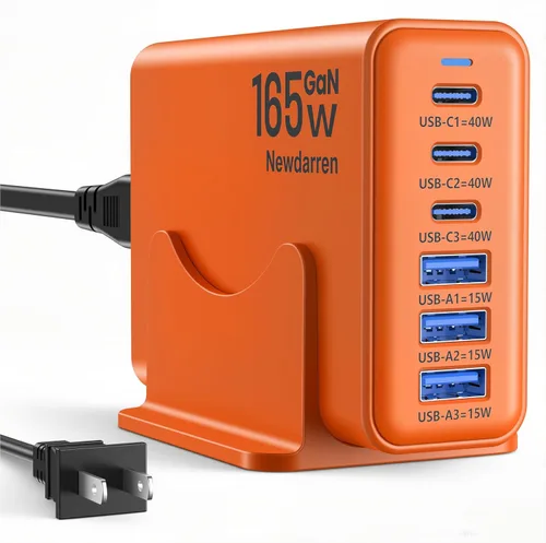 Miniatura 8 de Cargador iPhone 17 USB C Bloque de Carga Rápida, 3 Puertos Tipo C Cada uno 40W Cargador para iPhone 17 16 15 Pro Max Plus, Galaxy S25 S24 S23, iPad