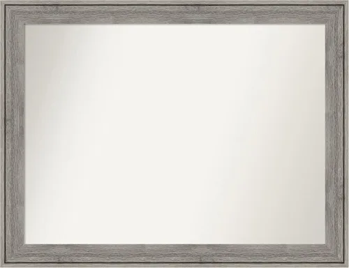 Miniatura 279 de Amanti Art Espejo de pared personalizado no biselado (24.5 x 24.5 pulgadas), marco gris marrón alta, varios tamaños personalizados, espejo de baño