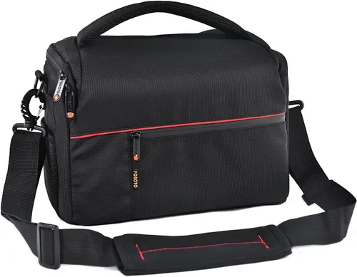 FOSOTO Funda de hombro para cámara DSLR compatible con Canon EOS Rebel T7 T6 T8i SL3 T100 2000D 4000D 60D 80D 750D 90D 5D Nikon D780 D750 D610 D5600