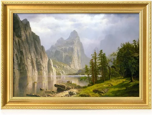 Miniatura 19 de DECORARTS - Impresiones de Giclee de Lirios de Agua de Claude Monet, Arte de Pared Enmarcado con Marco de Madera Maciza, Decoración de Jardín
