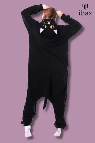 Miniatura 2 de IBAX Polar Fleece Adult Animal Onesie Pajama. Adult onesie costume. Animal onesies for adults. Halloween onesie adult.