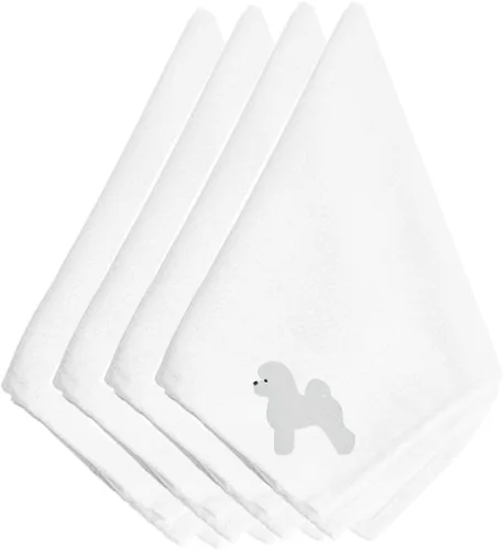 Miniatura 43 de Caroline's Treasures BB3448NPKE Affenpinscher - Juego de 4 servilletas bordadas, lavables, suaves, duraderas, servilletas de mesa para hotel